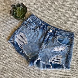 Refuge Distressed Jean Shorts